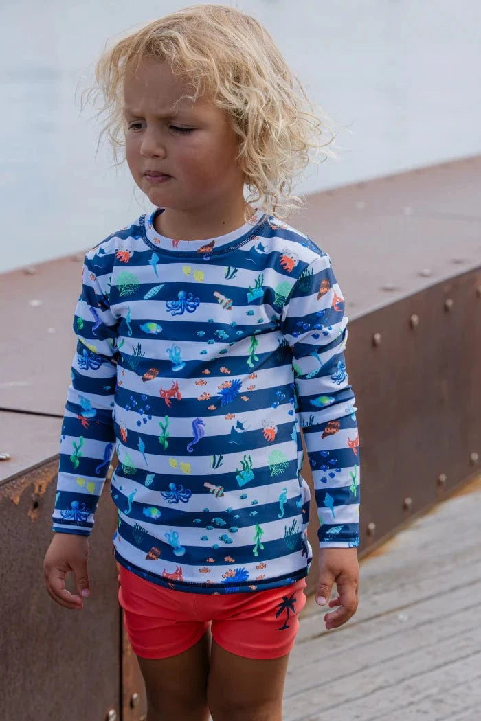 Milky Boys Swimwear 2Y Marine Rash Vest