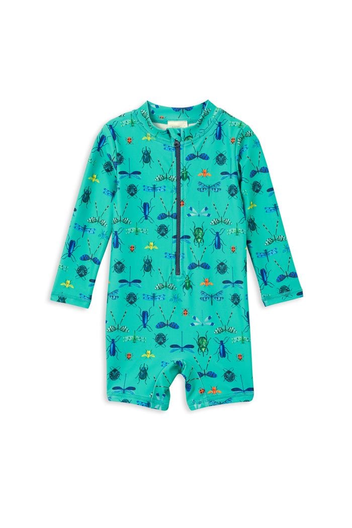 Milky Boys Swimwear Beetles Long Sleeve Swimsuit