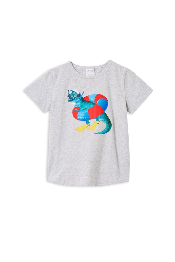 Milky Boys Tops Beach Dino Tee