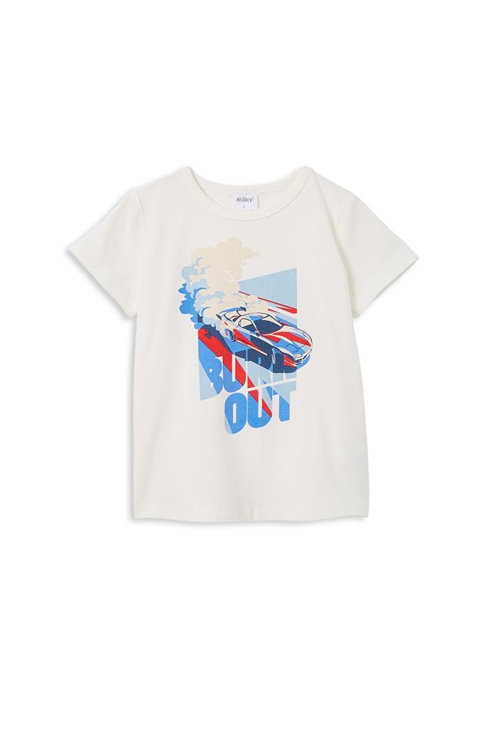 Milky Boys Tops Burn Out Tee