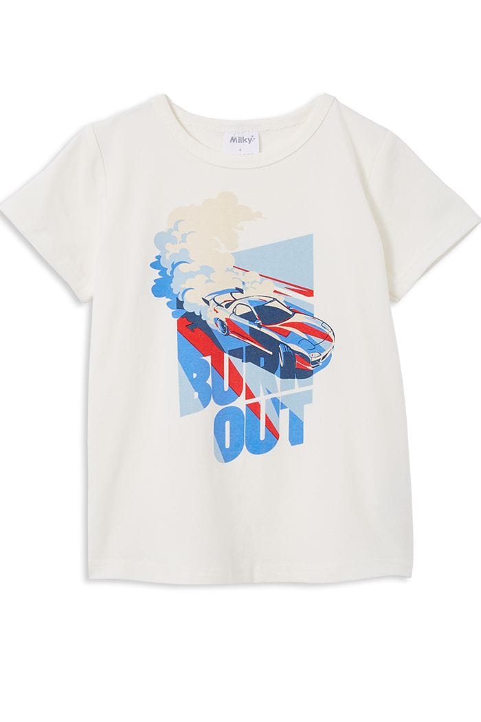 Milky Boys Tops Burn Out Tee