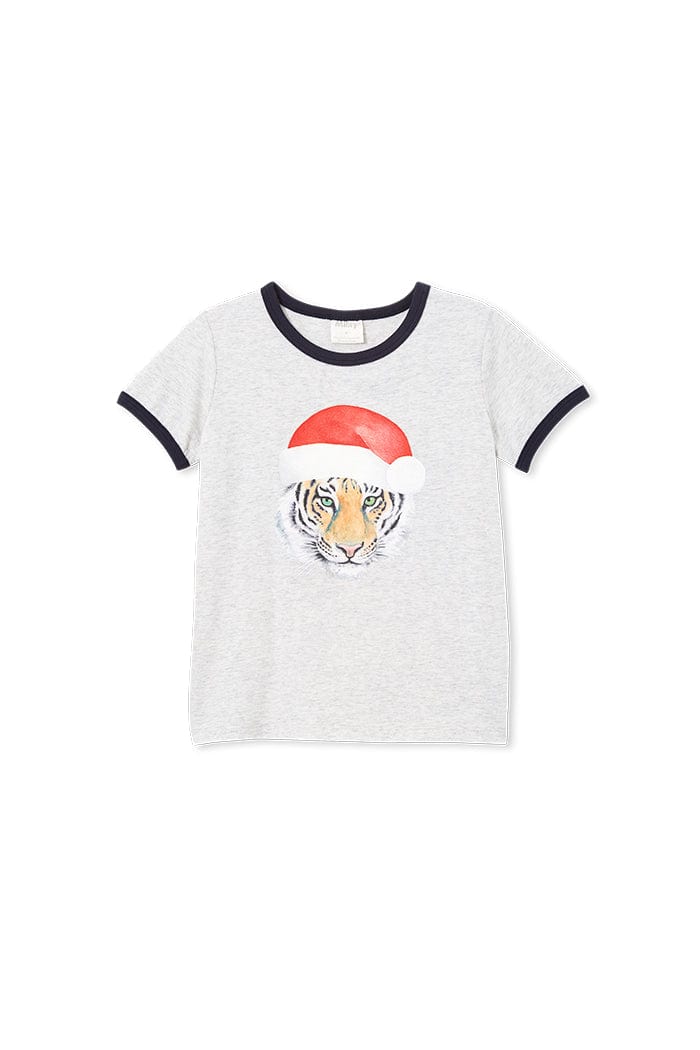 Milky Boys Tops Christmas Tiger Tee