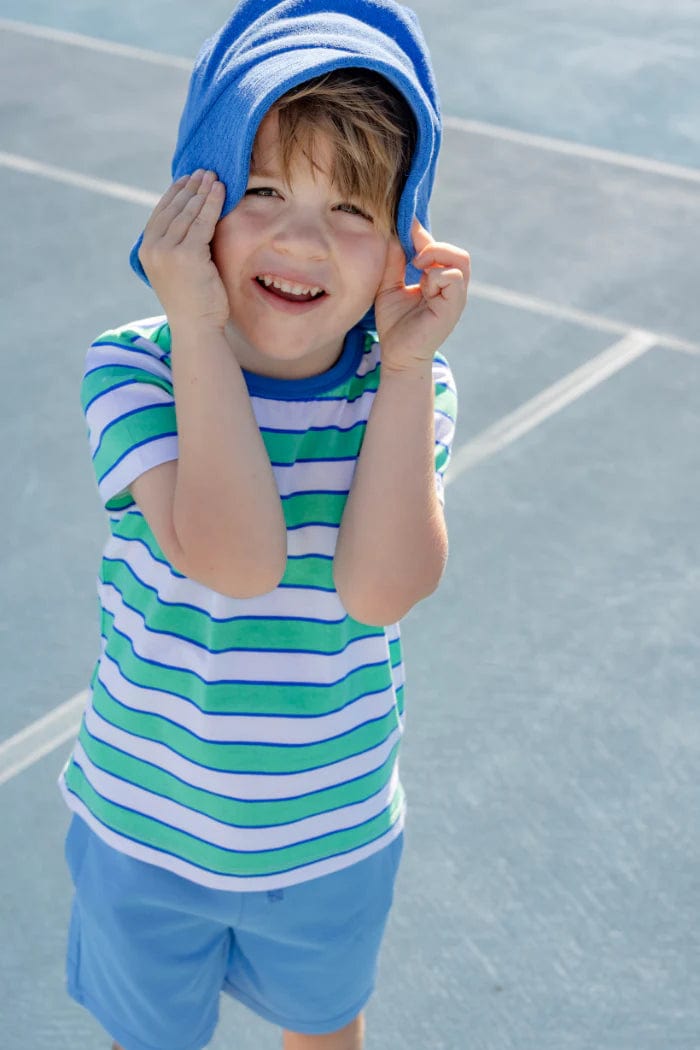 Milky Boys Tops Green Stripe Tee