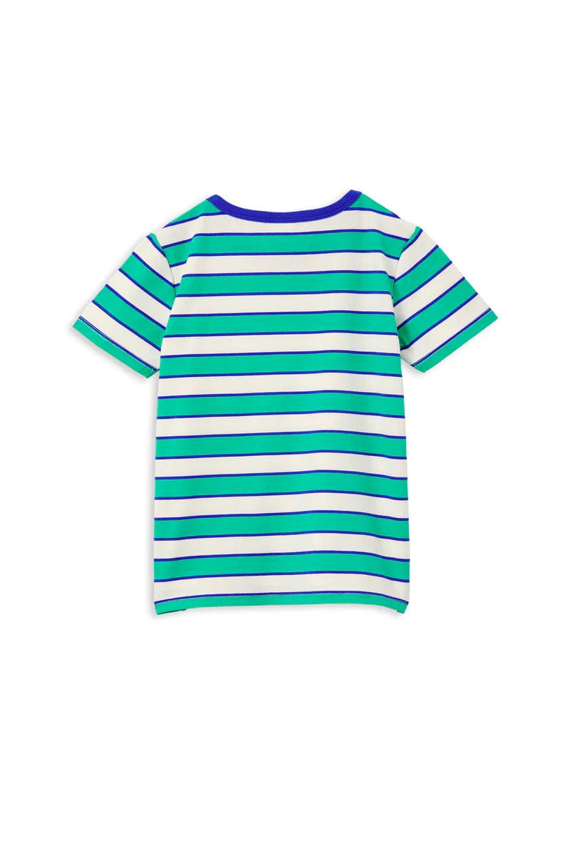 Milky Boys Tops Green Stripe Tee