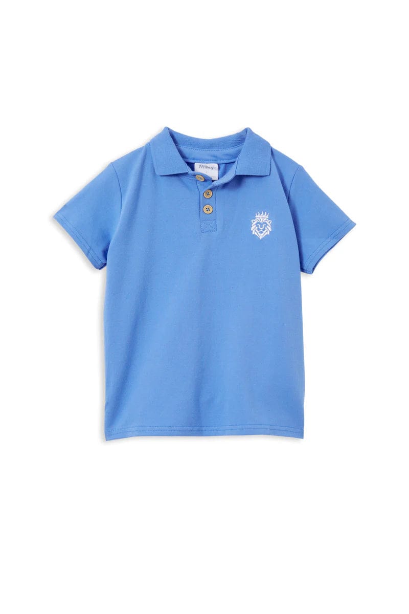 Milky Boys Tops Sky Blue Polo Shirt