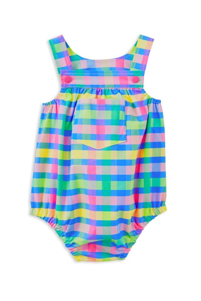 Milky Girls All In One 0-3M Picnic Check Playsuit