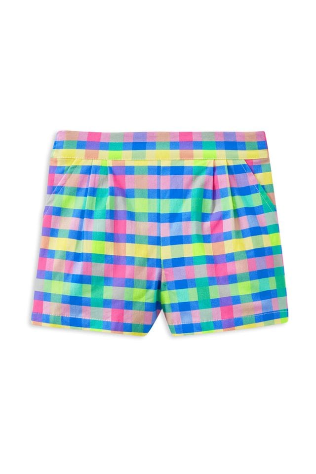 Milky Girls Bottoms 2Y Picnic Check Short