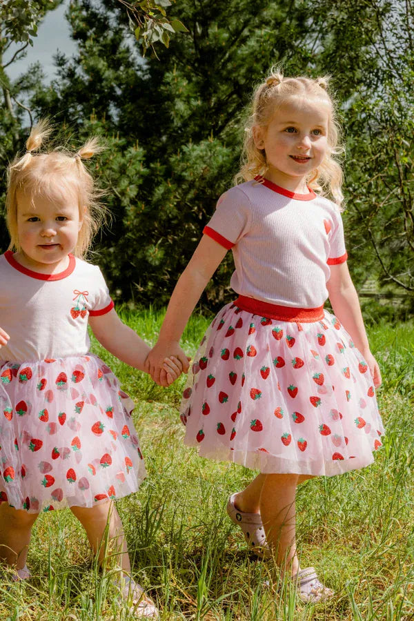 Milky Girls Bottoms Berry Tutu Skirt