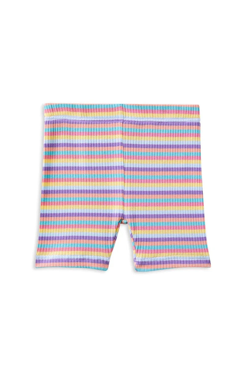 Milky Girls Bottoms Multi Stripe Bike Short