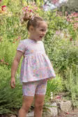 Milky Girls Bottoms Pastel Garden Bike Short