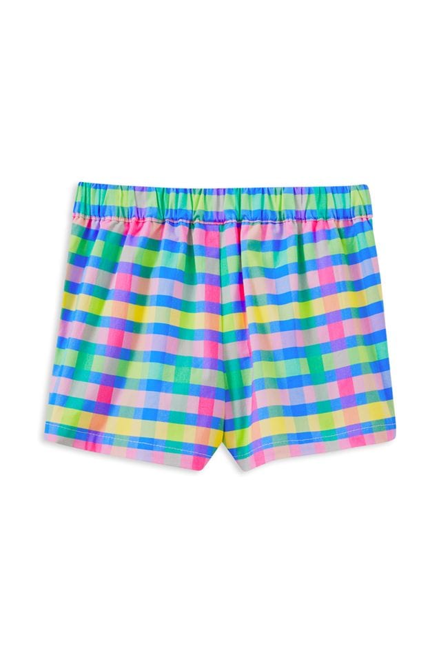 Milky Girls Bottoms Picnic Check Short