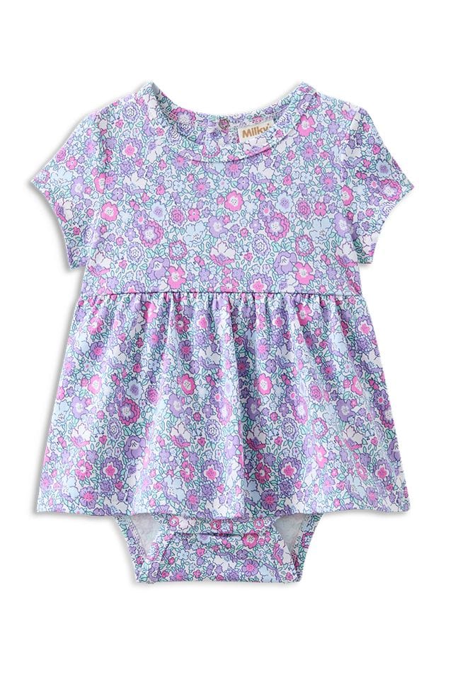 Milky Girls Dress 0-3M Pretty Posy Baby Dress