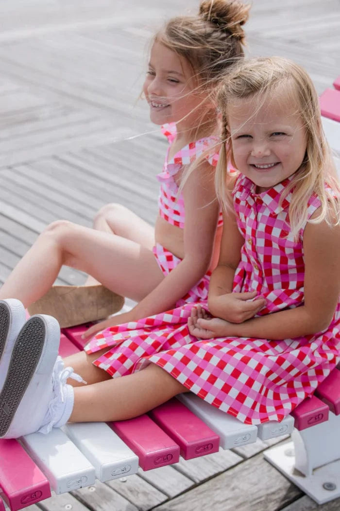 Milky Girls Dress 2Y Lollipop Check Dress