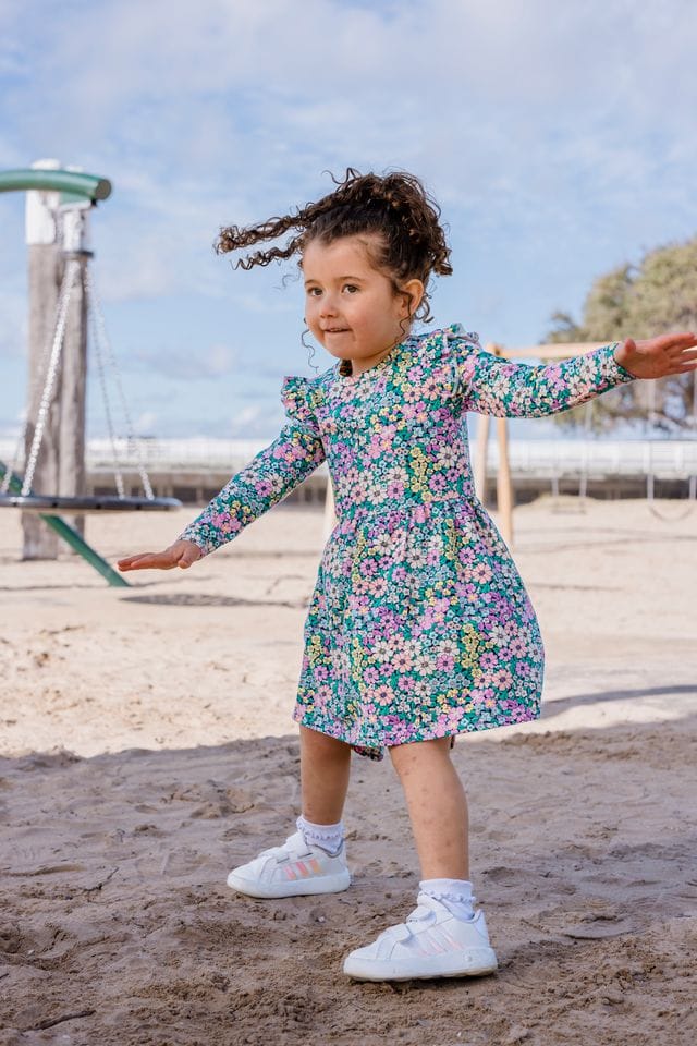 Milky Girls Dress 2Y Posie Patch Dress