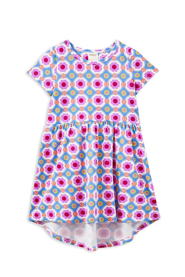 Milky Girls Dress 2Y Retro Vibe Dress