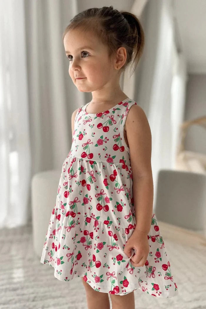 Milky Girls Dress 2Y Sweet Cherry Dress