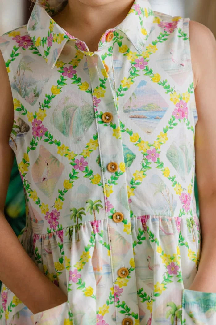 Milky Girls Dress Aloha Dress