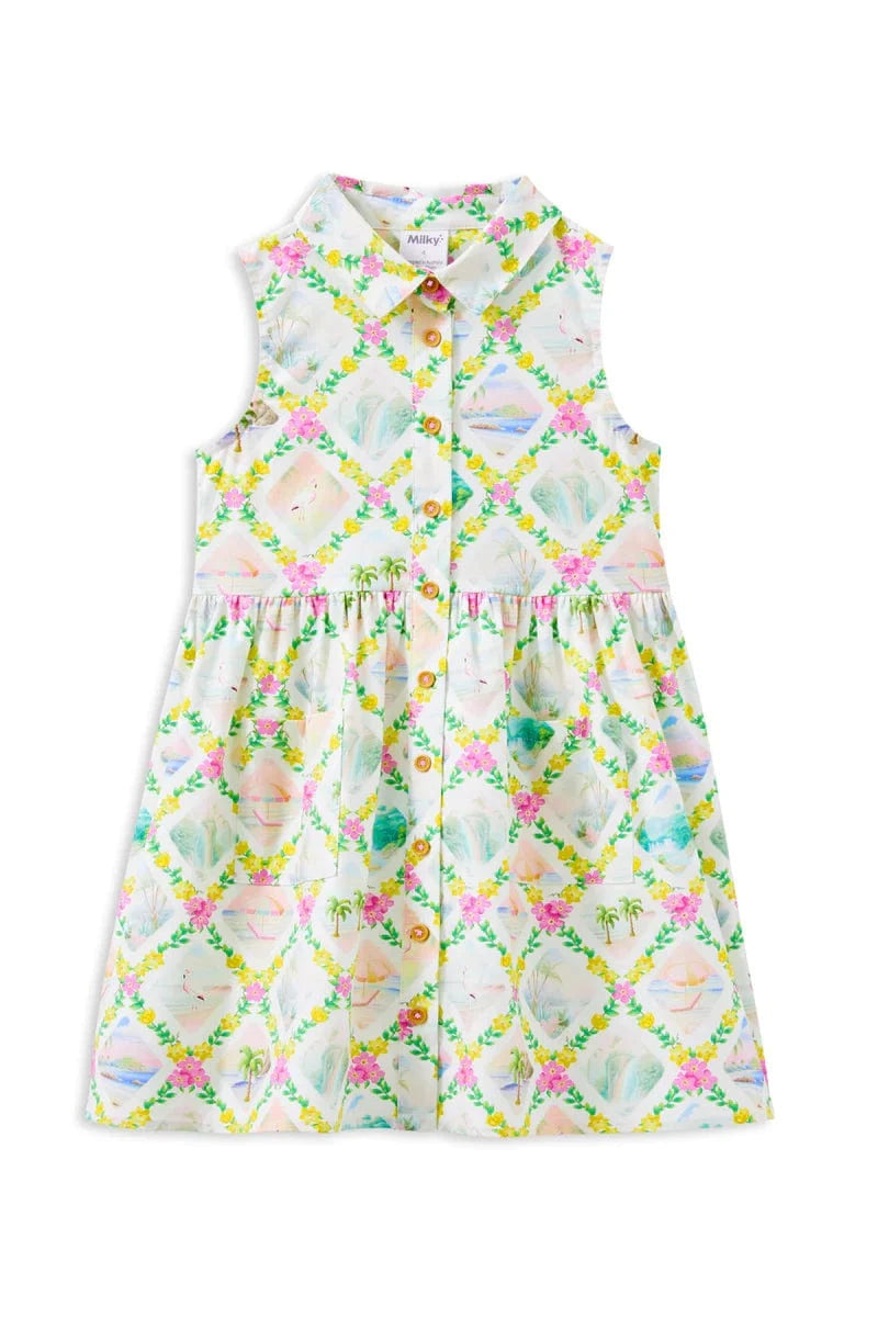 Milky Girls Dress Aloha Dress
