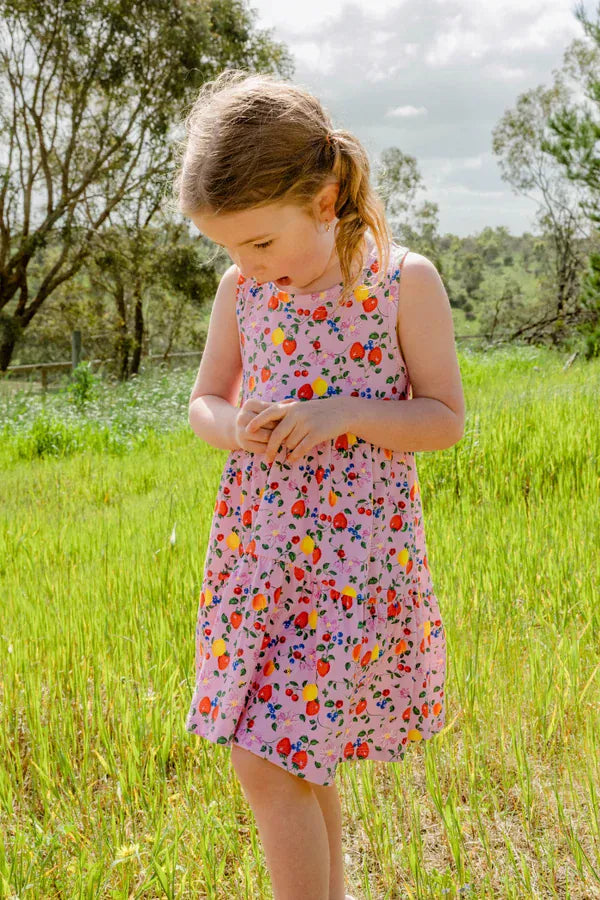 Milky Girls Dress Berry Bright Dress