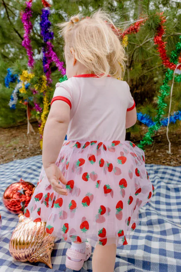 Milky Girls Dress Berry Tutu Dress