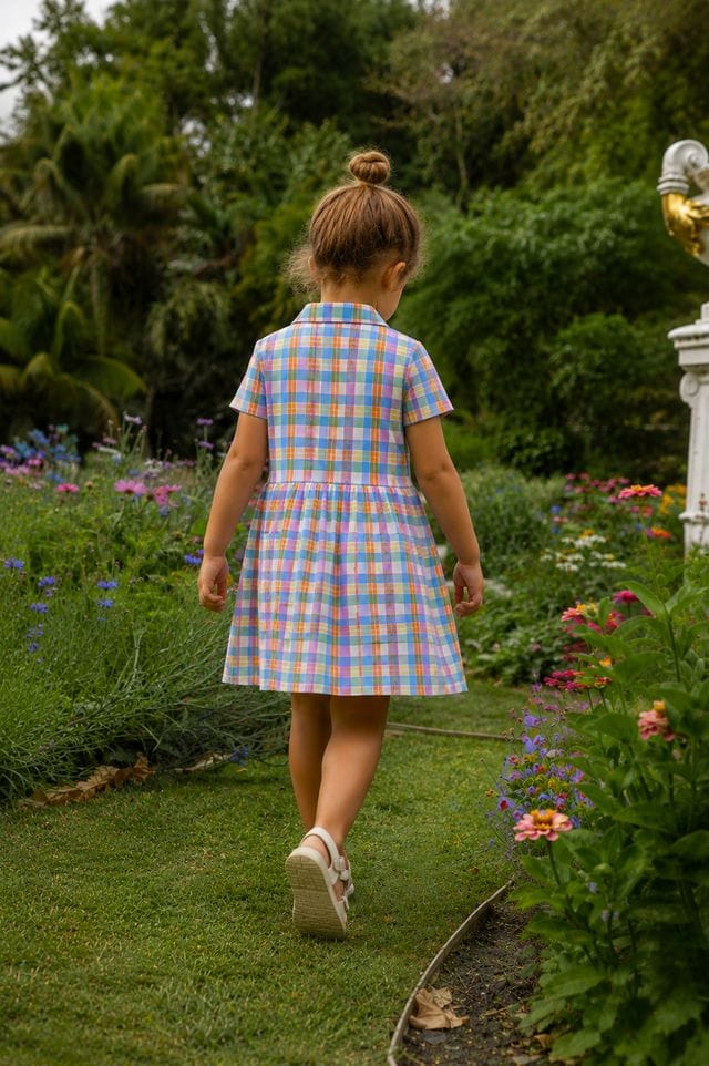 Milky Girls Dress Carnival Check Dress