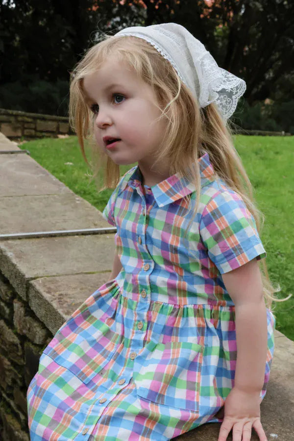 Milky Girls Dress Carnival Check Dress