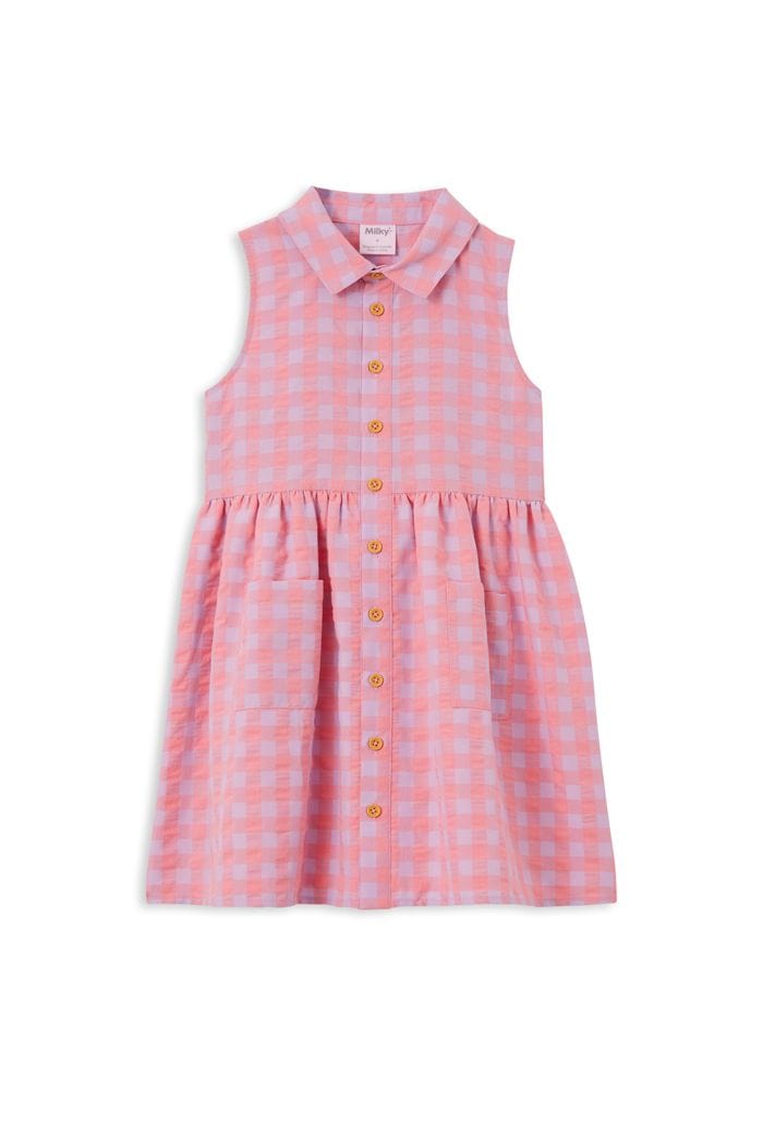 Milky Girls Dress Check Dress