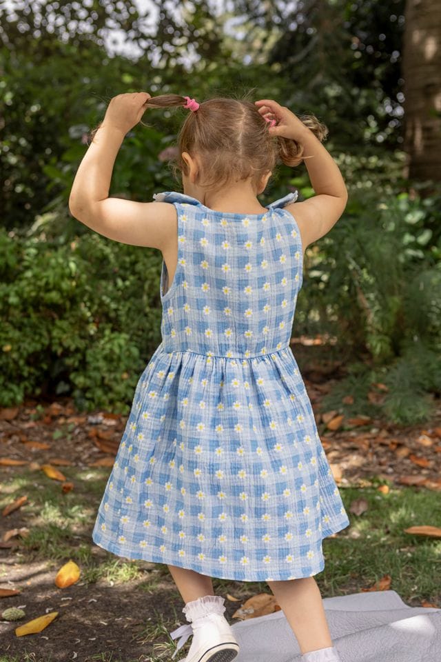 Milky Girls Dress Daisy Check Dress