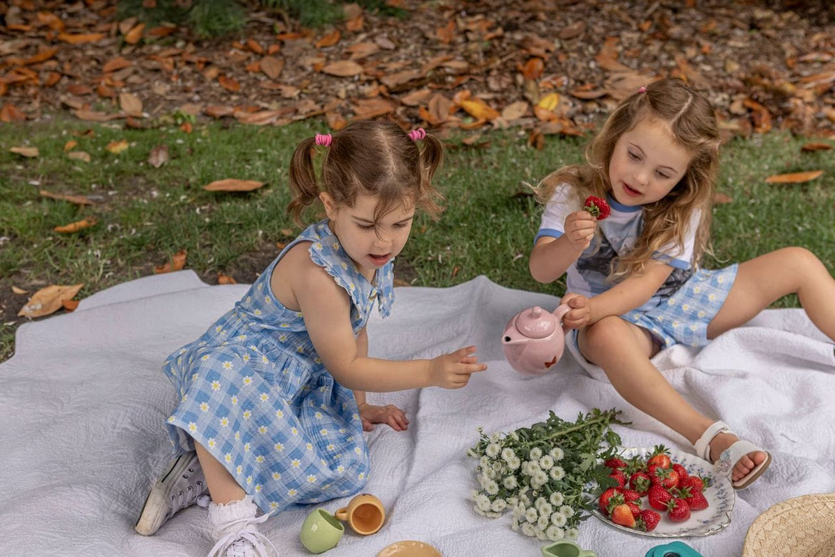 Milky Girls Dress Daisy Check Dress