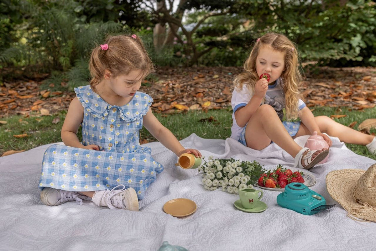 Milky Girls Dress Daisy Check Dress