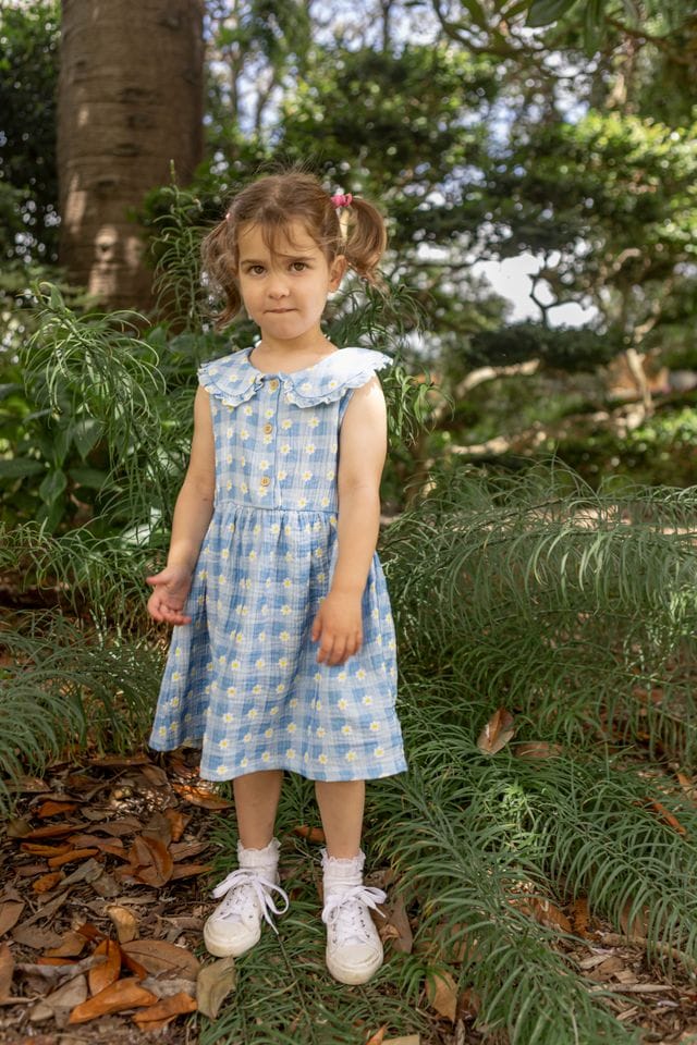 Milky Girls Dress Daisy Check Dress