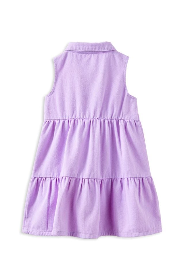 Milky Girls Dress Lilac Twill Dress