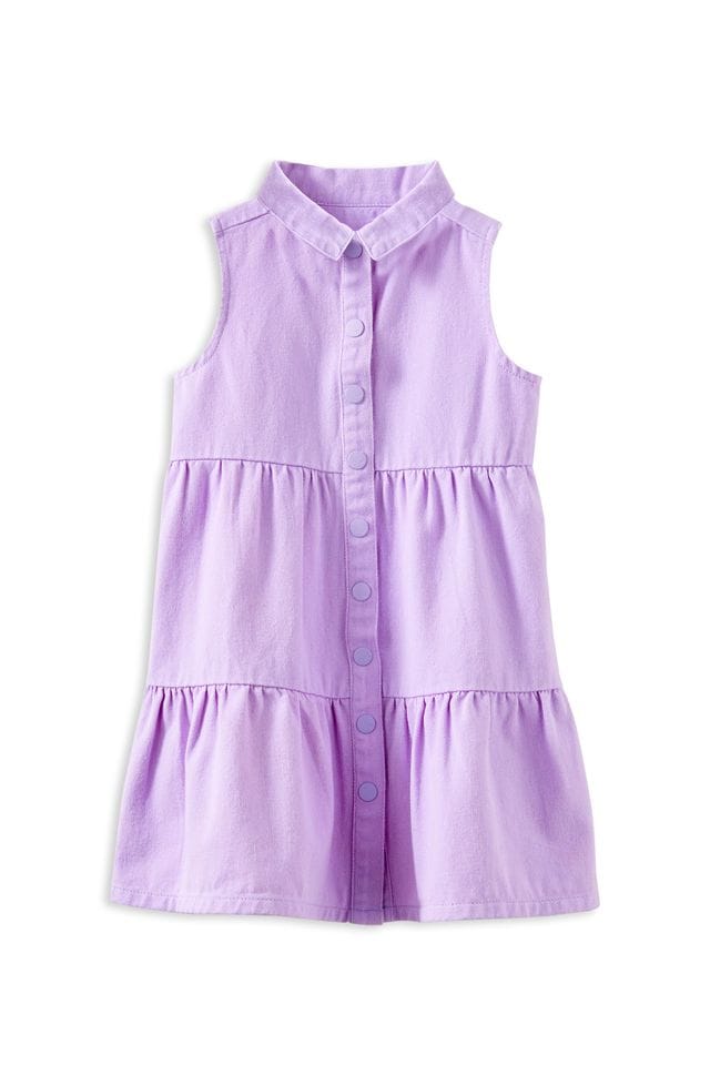 Milky Girls Dress Lilac Twill Dress