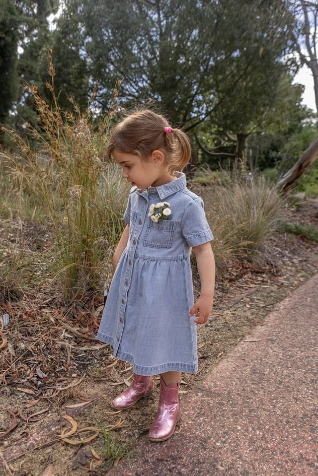 Milky Girls Dress Mabel Denim Dress