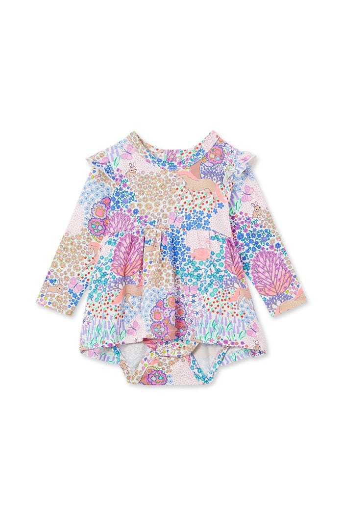 Milky Girls Dress Patchwork Baby Dress