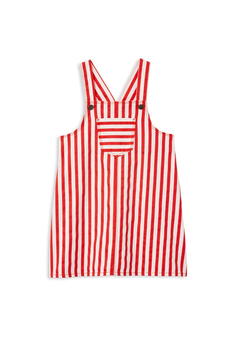 Milky Girls Dress Red Stripe Pinni