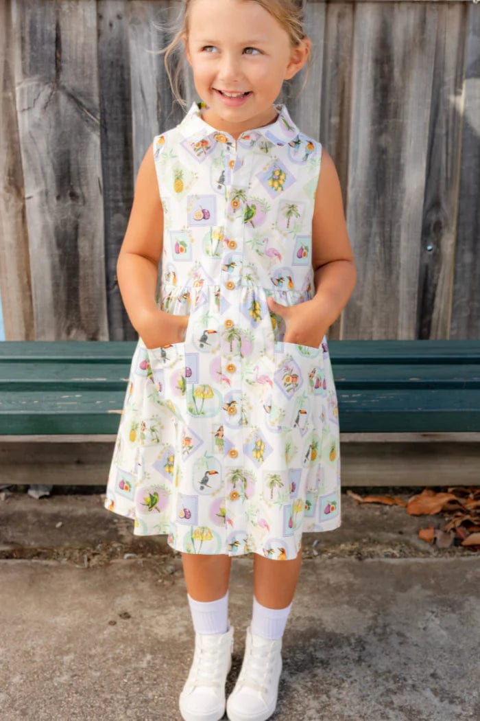 Milky Girls Dress Resort Dress