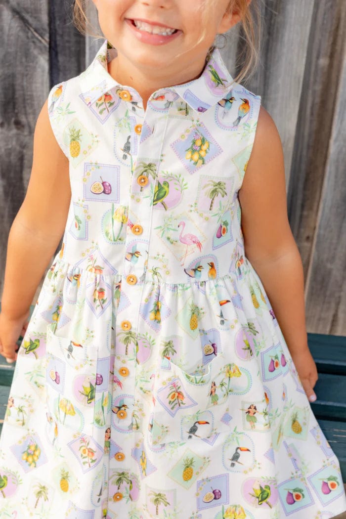 Milky Girls Dress Resort Dress