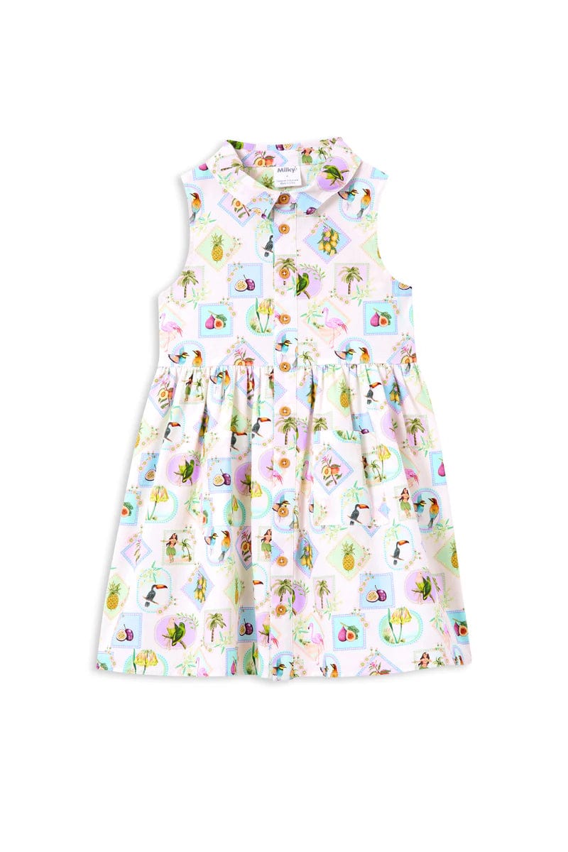 Milky Girls Dress Resort Dress