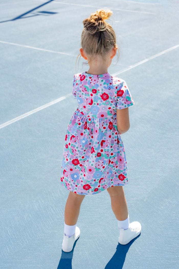 Milky Girls Dress Summer Blooms Dress