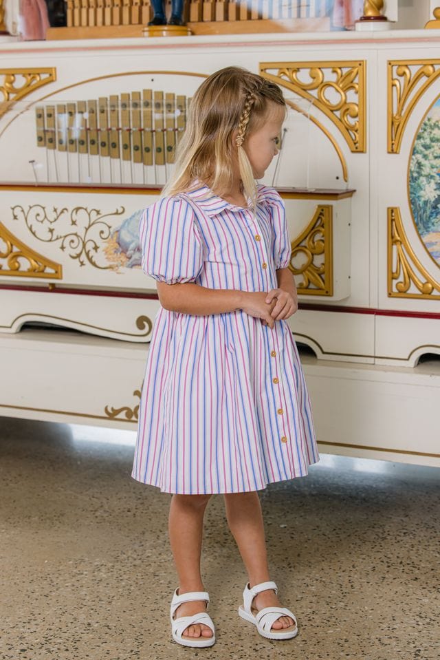 Milky Girls Dress Summer Stripe Dress