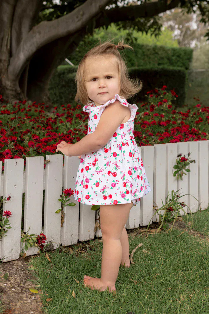 Milky Girls Dress Sweet Cherry Baby Dress