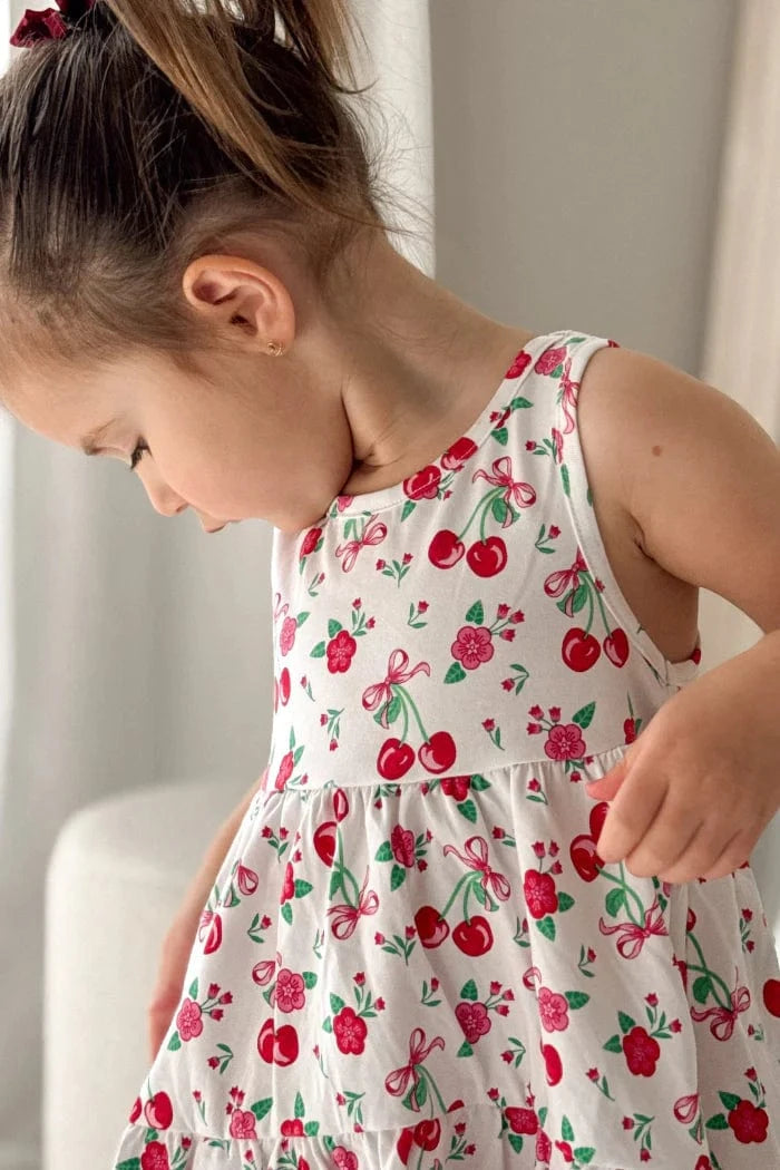 Milky Girls Dress Sweet Cherry Dress