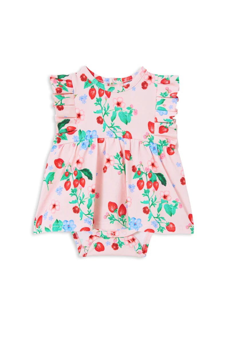 Milky Girls Dress Very Berry Frill Baby Dress