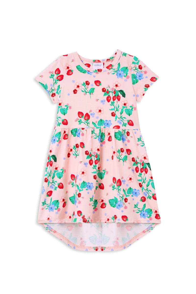 Milky Girls Dress Very Berry Hi- Lo Dress