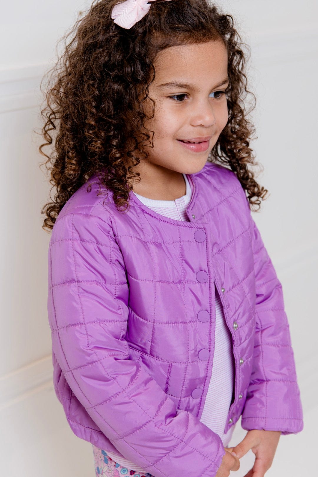 Milky Girls Jacket Purple Puffer Jacket