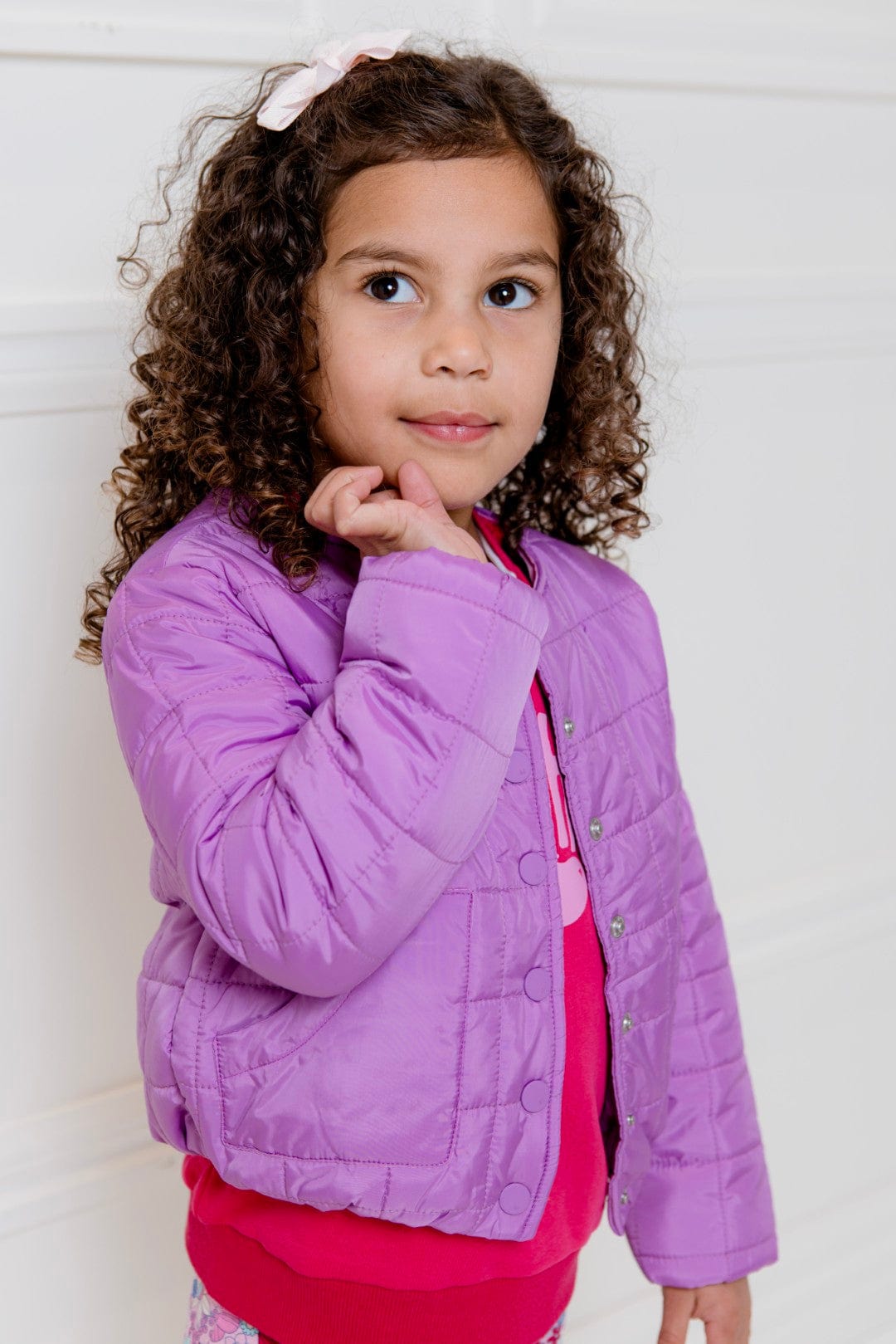 Milky Girls Jacket Purple Puffer Jacket