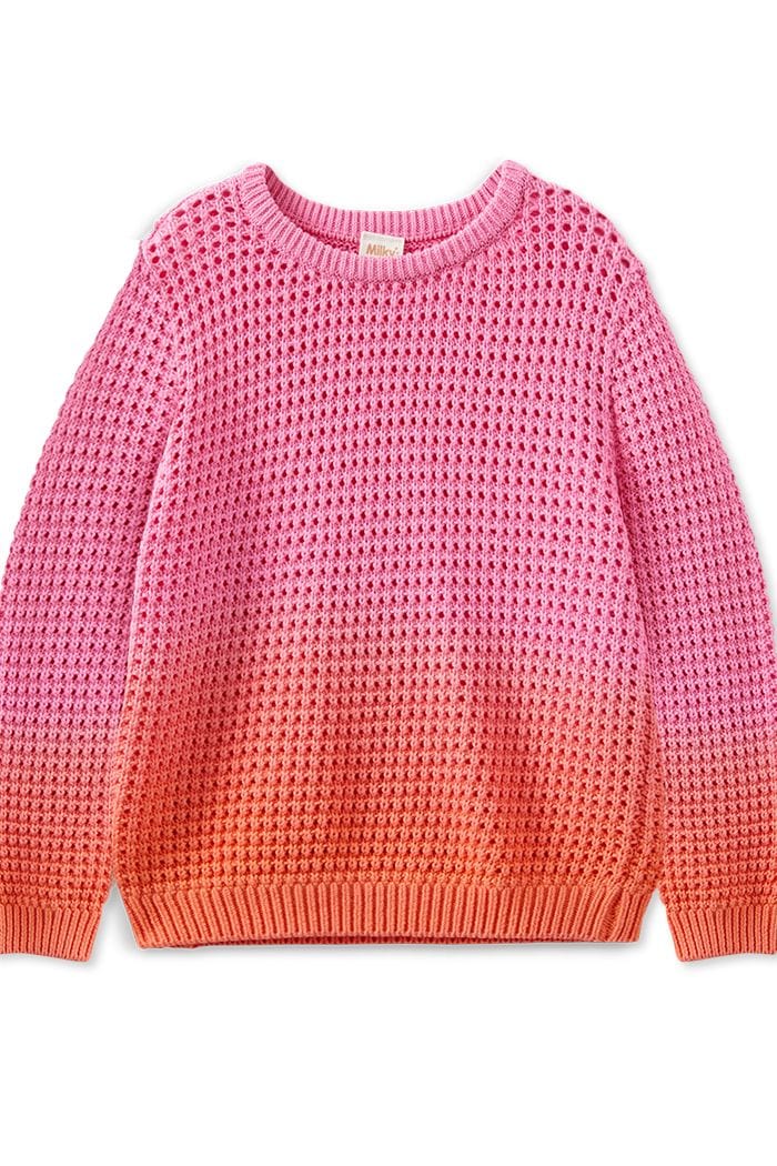 Milky Girls Jacket Rainbow Knit Jumper