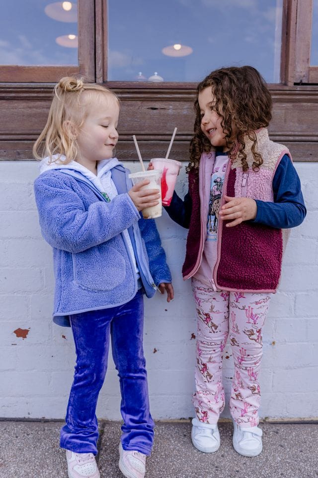 Milky Girls Jacket Ranger Sherpa Vest - Mulberry