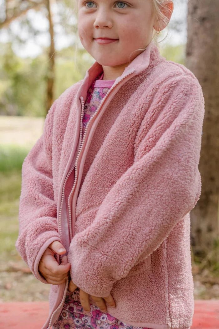 Milky Girls Jacket Rose Sherpa Jacket